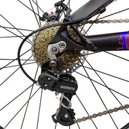 Bicicleta Aro 26 Quadro 13 Alumínio 21v Freio Disco Vmaxx Freeride Tuff Azul Marinho/Laranja - Vikin - 7