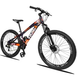 Bicicleta Aro 26 Quadro 13 Alumínio 21v Freio Disco Vmaxx Freeride Tuff Azul Marinho/Laranja - Vikin - 4