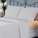 Ver imagem 6 de Kit Cobre Leito Casal Queen Matelado Percal 300 Fios Copacabana 3 Pçs Branco