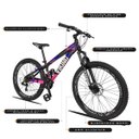 Ver imagem 3 de Bicicleta Aro 26 Quadro 13 Alumínio 21v Freio Disco Vmaxx Freeride Tuff Preto/Rosa - Viking