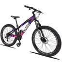 Ver imagem 4 de Bicicleta Aro 26 Quadro 13 Alumínio 21v Freio Disco Vmaxx Freeride Tuff Preto/Rosa - Viking