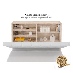 Cabeceira Isis Solteiro 0,88 - Amarula/Branco 008 - 4