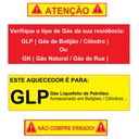 Ver imagem 2 de Aquecedor De Água A Gás Komeco Ko 16 Bk Home Preto 16 Litros Digital Gás GLP Com Kit Ligação 40 CM