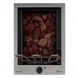 Churrasqueira Cooktop Fischer Elétrica com Pedra Vulcânica Inox 220v - 3
