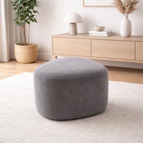 Puff Orgânico Ana 80 cm Veludo