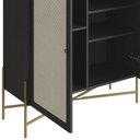 Ver imagem 5 de Balcao Cafe Bar 2 Portas 93 Cm Pes Metal 28929 Oslo Nero Artesano