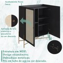 Ver imagem 3 de Balcao Cafe Bar 2 Portas 93 Cm Pes Metal 28929 Oslo Nero Artesano