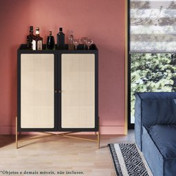 Balcao Cafe Bar 2 Portas 93 Cm Pes Metal 28929 Oslo Nero Artesano - 7