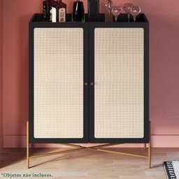 Balcao Cafe Bar 2 Portas 93 Cm Pes Metal 28929 Oslo Nero Artesano - 2