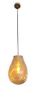 Ver imagem 1 de Pendente Dourado com Vidro Âmbar 30cm 1e27 Paris Luz
