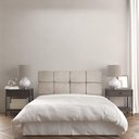 Ver imagem 2 de Cabeceira King 195cm Nina Suede Bege Slk Decor Cabeceira Nina