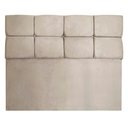 Ver imagem 3 de Cabeceira King 195cm Nina Suede Bege Slk Decor Cabeceira Nina