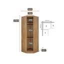 Ver imagem 5 de Modulado Closet Completo Espelhado 5 Portas 6 Gavetas - Linea-cumaru - Móveis Novo Horizonte