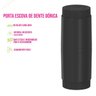 Porta Escova de Dentes com Tampa Dórica Preto Fosco para Banheiro Lavabo Pia ou - 5