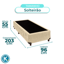 Ver imagem 4 de Cama Box Solteirão Perola Nature 96x203