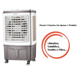 Climatizador de Ar Evaporativo Zlx-30 30litros 100w 4 Funções Branco 127v Zellox - 3