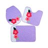 Jogo de Tapetes Patchwork Banheiro Florzinhas - 1