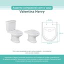 Ver imagem 3 de Tampa Vaso Sanitário Madeira Laqueada Valentina Branco para Bacia Hervy