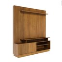 Ver imagem 4 de Rack Ares para TV até 75" 160cm MDF-MDP Marrom Madetec Móveis