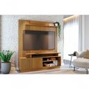 Ver imagem 1 de Rack Ares para TV até 75" 160cm MDF-MDP Marrom Madetec Móveis