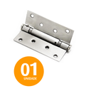 Ver imagem 1 de Dobradiça com Mola 4x3 Inox Polido 1pç