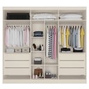 Ver imagem 2 de Guarda Roupa 6 Portas 6 Gavetas - Oslo-off White - Made Marcs