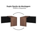 Ver imagem 5 de Mesa Escrivaninha Escritorio em L 8 Nichos 140x130 cm Ipe Preto Artany
