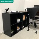 Ver imagem 6 de Mesa Escrivaninha Escritorio em L 8 Nichos 140x130 cm Ipe Preto Artany