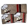 Jogo de Tapetes Frufru Cozinha Chef - 1