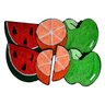 Jogo de Tapetes Frufru Cozinha Frutas - 2