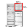 Gaxeta Freezer Brastemp Superior 66x39 - 624750016 - 1