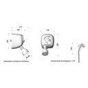 Ver imagem 2 de Ducha Chuveiro Elétrico com Desviador Florenza Preto - Cardal Voltagem:220v