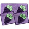 Jogo de Tapetes Frufru Cozinha Uva - 1