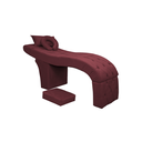 Ver imagem 1 de Maca Estética e Escada para Extensão de Cílios Veludo Bordo