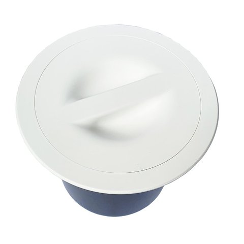 Lixeira Embutir Redonda Para Pia Cozinha 8 Lt Branca Metasul