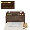 Ver imagem 4 de Cabeceira Solteiro Elisa 088 – Chocolate