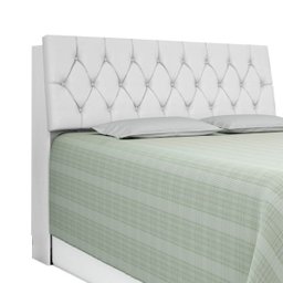 Cabeceira Isis Casal - 1,38 – Branco/Branco 008 - 1 Cabeceira Isis Casal - 1,38 – Branco/Branco 008 - 1