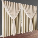 Ver imagem 1 de cortina blackout Livia corta luz 5,00 x 2,60 c/voal palha