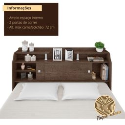 Cabeceira Casal Elisa 138 - Chocolate - 3