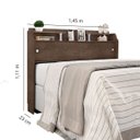 Ver imagem 4 de Cabeceira Casal Elisa 138 - Chocolate