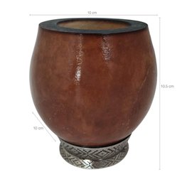 Cuia Coquinho Uruguaia Cuia de Porongo para Chimarrão Pequena Artesanal - 5