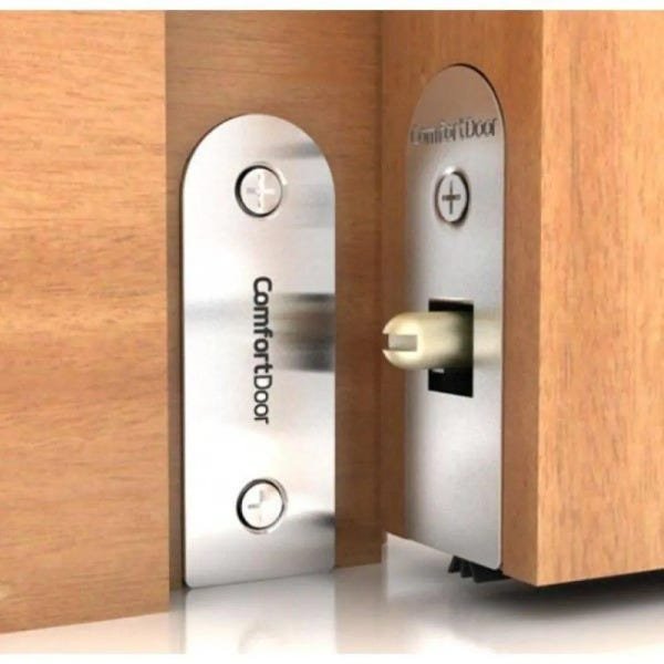 Veda Porta Automático Interno 92cm Alumínio Comfort Door