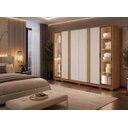 Ver imagem 1 de Dormitório Casal Reflecta LED Completo 3 Peças - Zeus Arbo