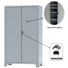 Armário de Aço c/ 02 portas REFORÇADO – PA 120 – 1,98×1,20×0,40m – CHAPA # 22 – AMAPA – 12115 - 5