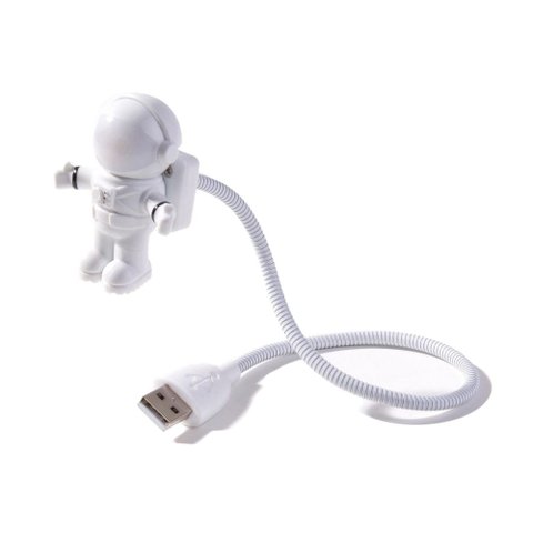 Luminária USB Astronauta com Cabo Flexível