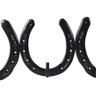 Cabideiro Parede Gancho Country Western Ferradura Preto - 4