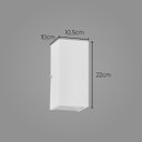 Ver imagem 2 de Arandela Duplo Facho Longo Branca + 2 Lâmpada Led Gu10 6w 3000K ST187