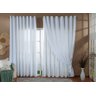 Cortina Gaze De Linho Forro Blackout 4,00x2,50 Sala E Quarto Branco - 3