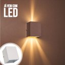 Ver imagem 3 de kit 3x Arandela de efeito 4 fachos branca + lâmpada Led 5W 3000k luminária externa e interna