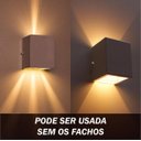 Ver imagem 5 de kit 3x Arandela de efeito 4 fachos branca + lâmpada Led 5W 3000k luminária externa e interna
